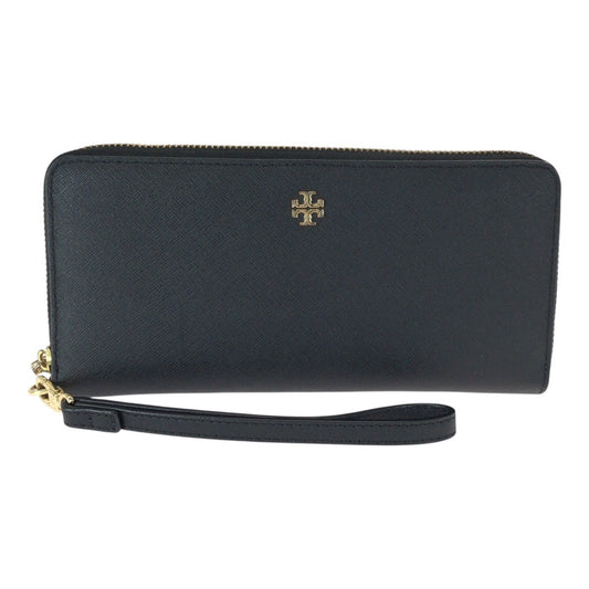 23074
Tory Burch トリーバーチ ブラック 黒 ゴールド金具 レザー 長財布 ロングウォレット メンズ A8