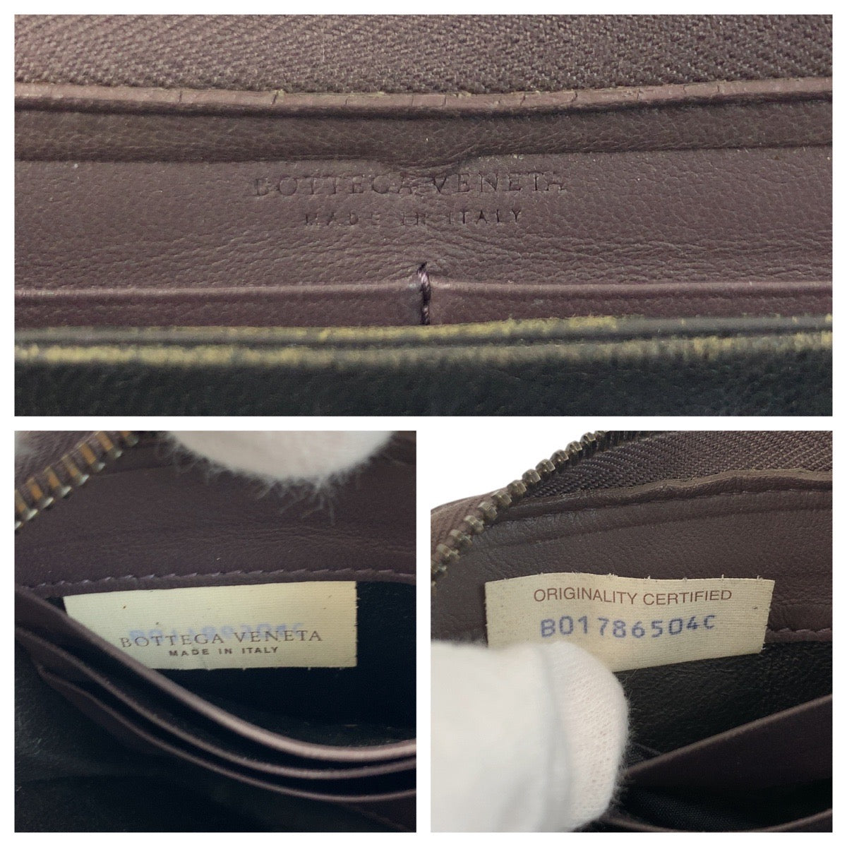 23078
BOTTEGAVENETA ボッテガヴェネタ イントレチャート ブラウン レザー BO1786504C 長財布 ロングウォレット メンズ B5