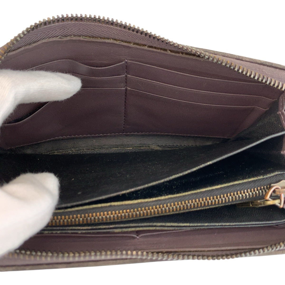 23078
BOTTEGAVENETA ボッテガヴェネタ イントレチャート ブラウン レザー BO1786504C 長財布 ロングウォレット メンズ B5