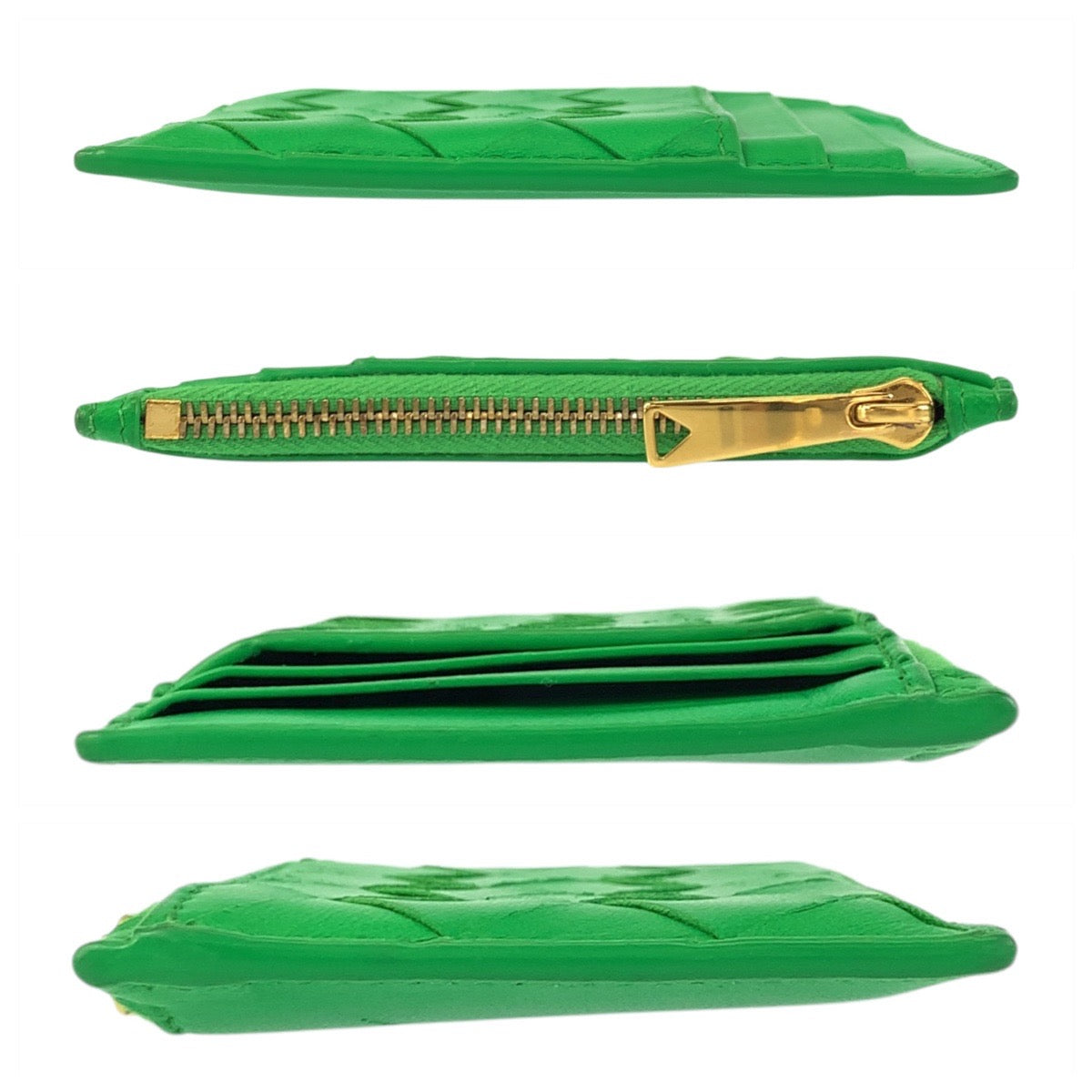 23082
BOTTEGAVENETA ボッテガヴェネタ イントレチャート グリーン ゴールド金具 レザー A00039929K コインケース フラグメントケース メンズ ABP30