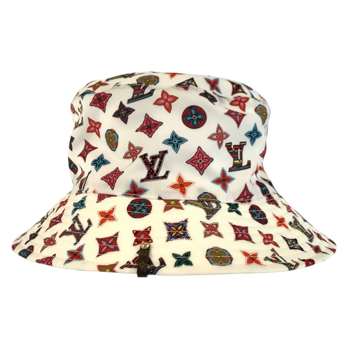 23085
LOUIS VUITTON ルイヴィトン モノグラム ボブ ラブリーグラム ホワイト マルチカラー ナイロン / ポリエステル / シルク M76718 バケットハット 男女兼用 メンズ A60