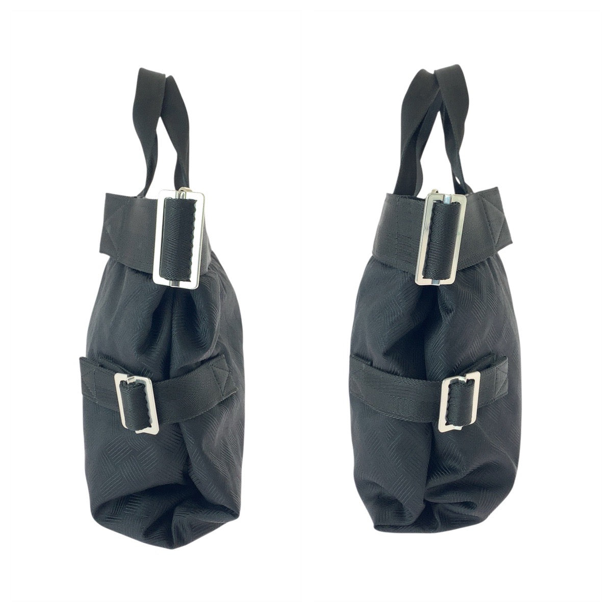 23088
BOTTEGAVENETA ボッテガヴェネタ ブラック 黒 シルバー金具 ナイロン P02003797D トートバッグ ビジネスバッグ メンズ A63