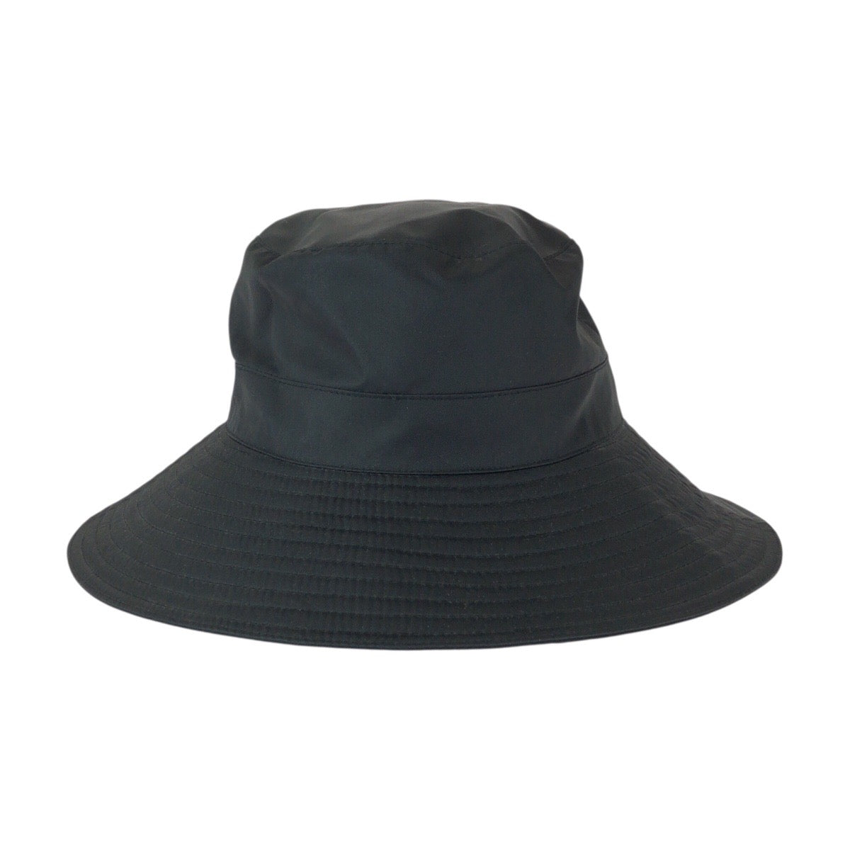 23103
HERMES エルメス サイズ55 ブラック ノワール 黒 シルク バケットハット 男女兼用 レディース A21