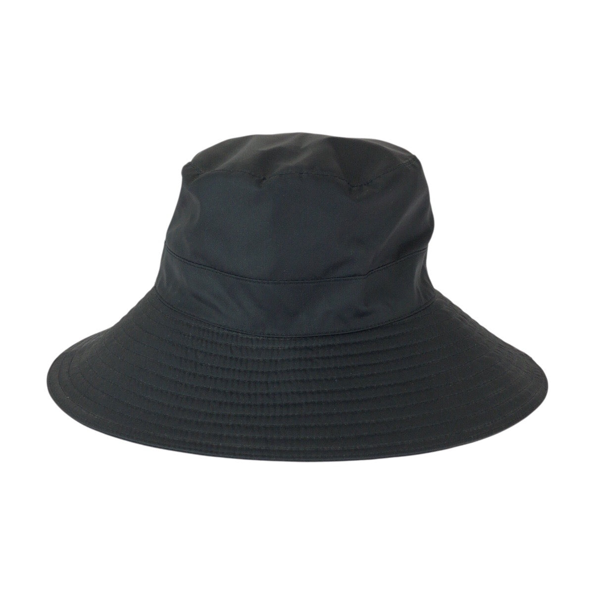 23103
HERMES エルメス サイズ55 ブラック ノワール 黒 シルク バケットハット 男女兼用 レディース A21