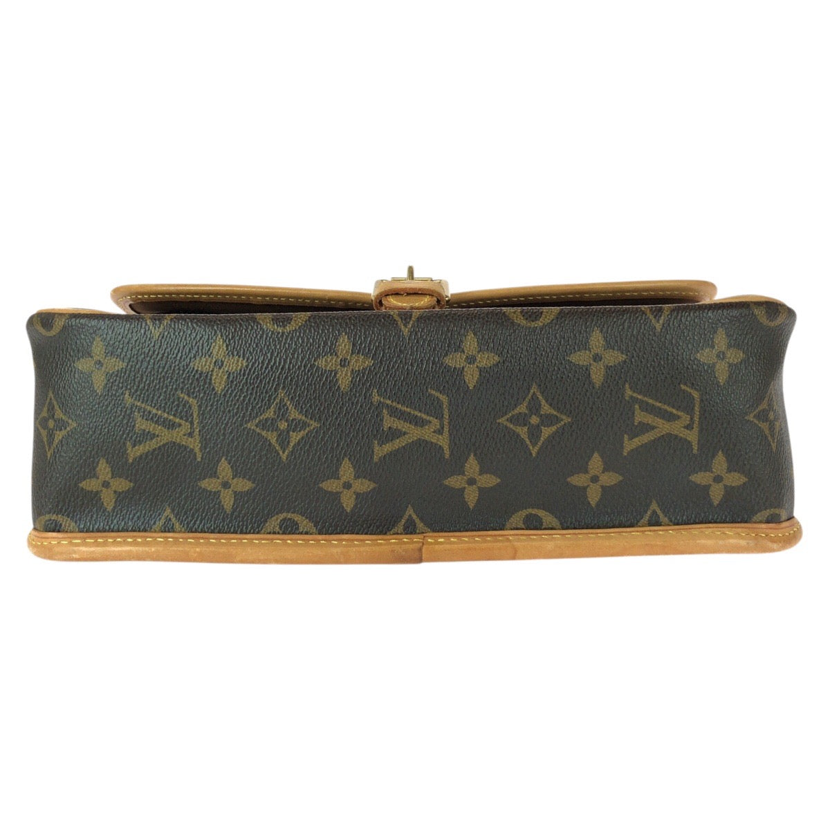 23108
LOUIS VUITTON ルイヴィトン モノグラム ソローニュ ブラウン PVC / レザー M42250 ショルダーバッグ メッセンジャーバッグ レディース ABP150