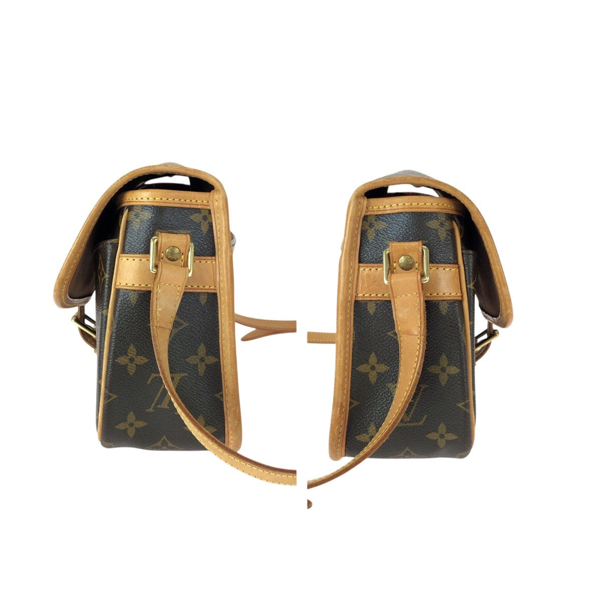 23108
LOUIS VUITTON ルイヴィトン モノグラム ソローニュ ブラウン PVC / レザー M42250 ショルダーバッグ メッセンジャーバッグ レディース ABP150