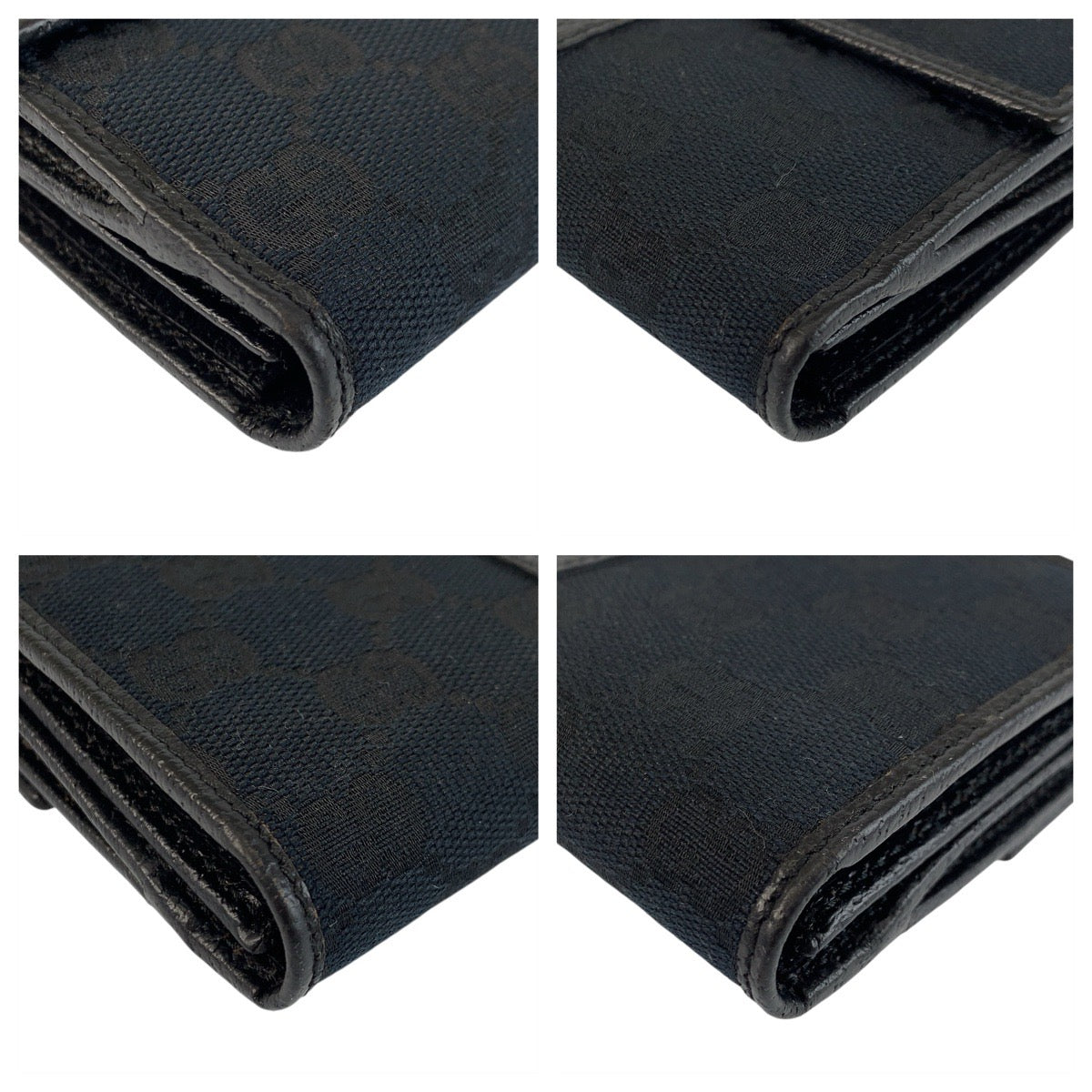 23114
GUCCI グッチ シェリーライン ブラック 黒 GGキャンバス / レザー 150674 長財布 ロングウォレット メンズ A35