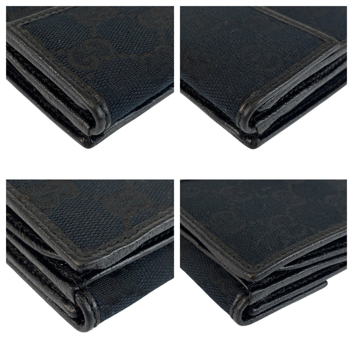 23114
GUCCI グッチ シェリーライン ブラック 黒 GGキャンバス / レザー 150674 長財布 ロングウォレット メンズ A35