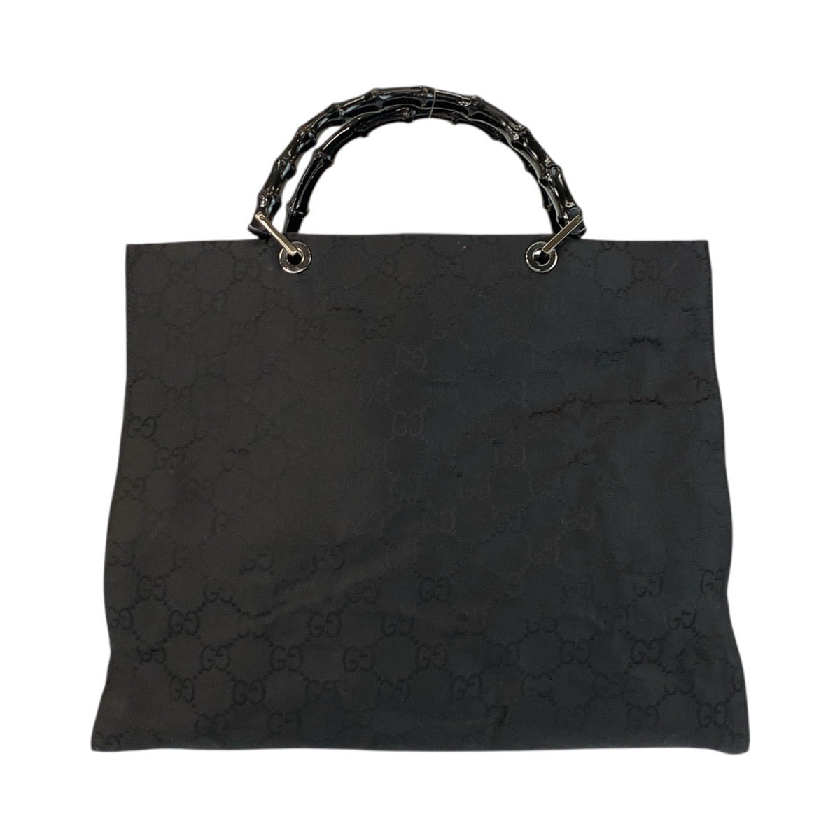 23115
GUCCI Gucci Bamboo Black Nylon 002 1015 Handbag Tote Bag Women's AB30