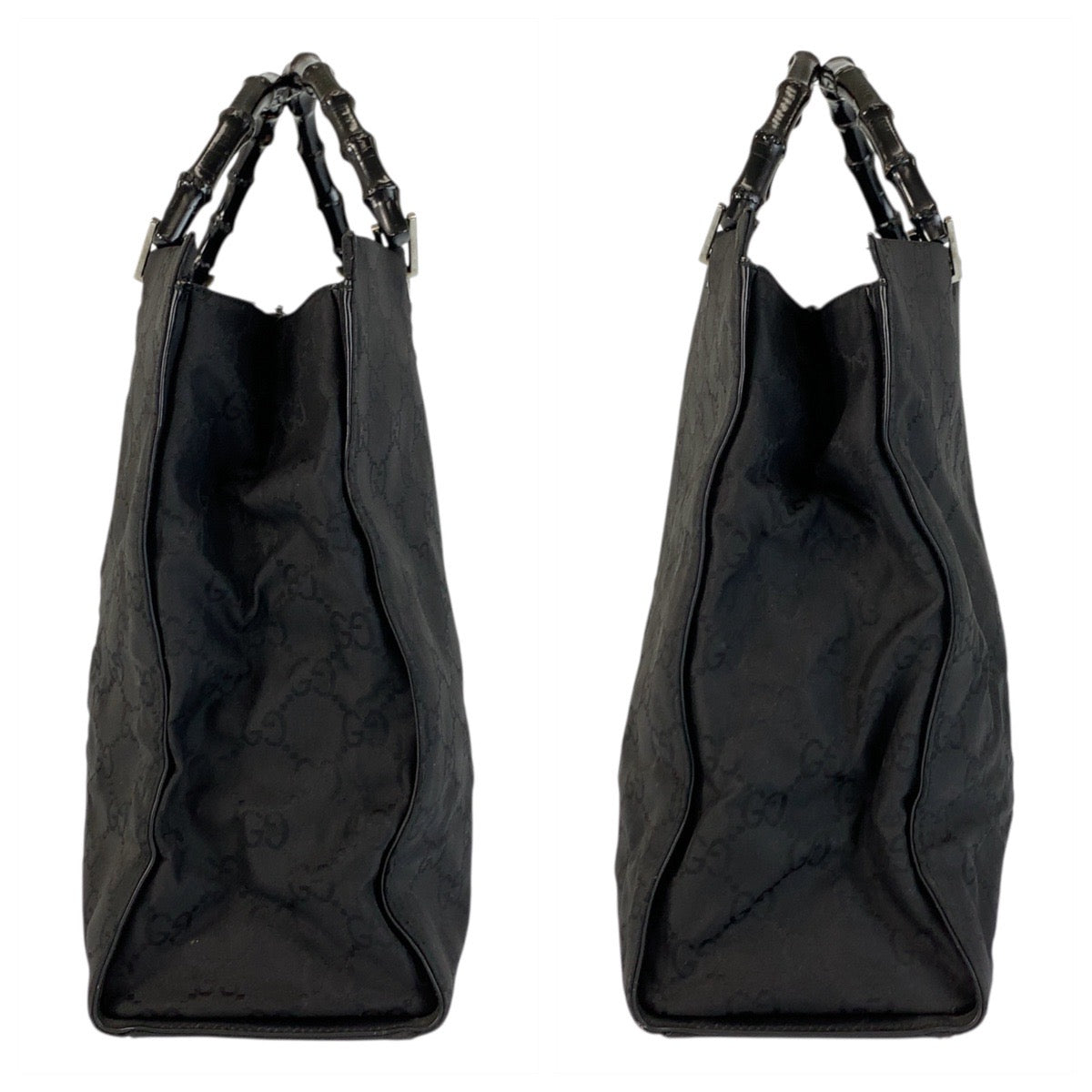 23115
GUCCI Gucci Bamboo Black Nylon 002 1015 Handbag Tote Bag Women's AB30