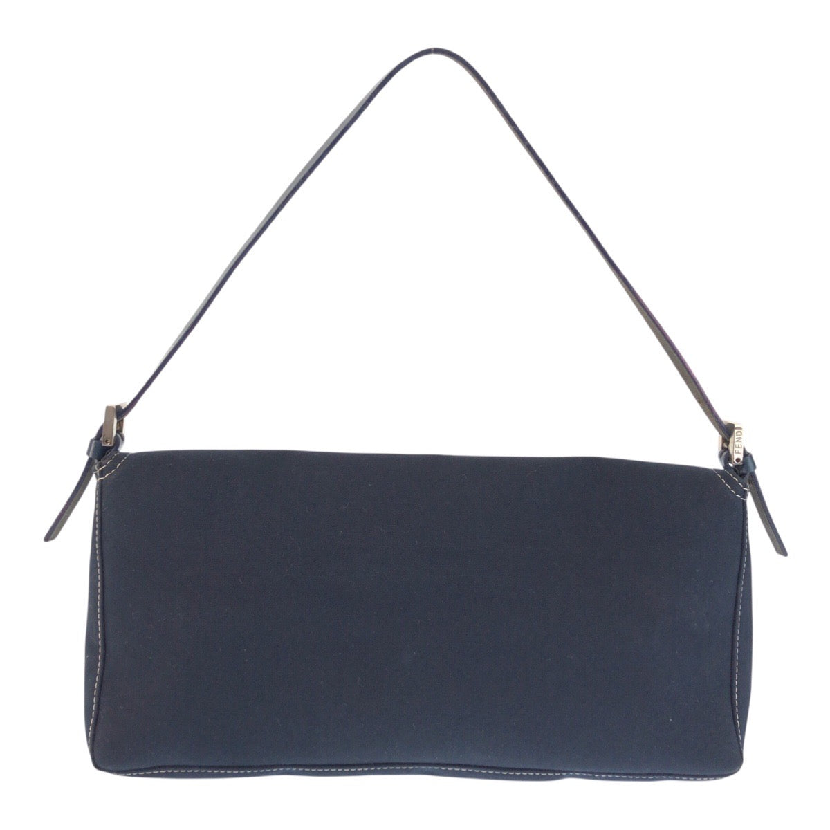 23117
FENDI フェンディ ヴィンテージ ネイビー シルバー金具 キャンバス / レザー 2415 26776 018 ハンドバッグ ショルダーバッグ レディース ABP75