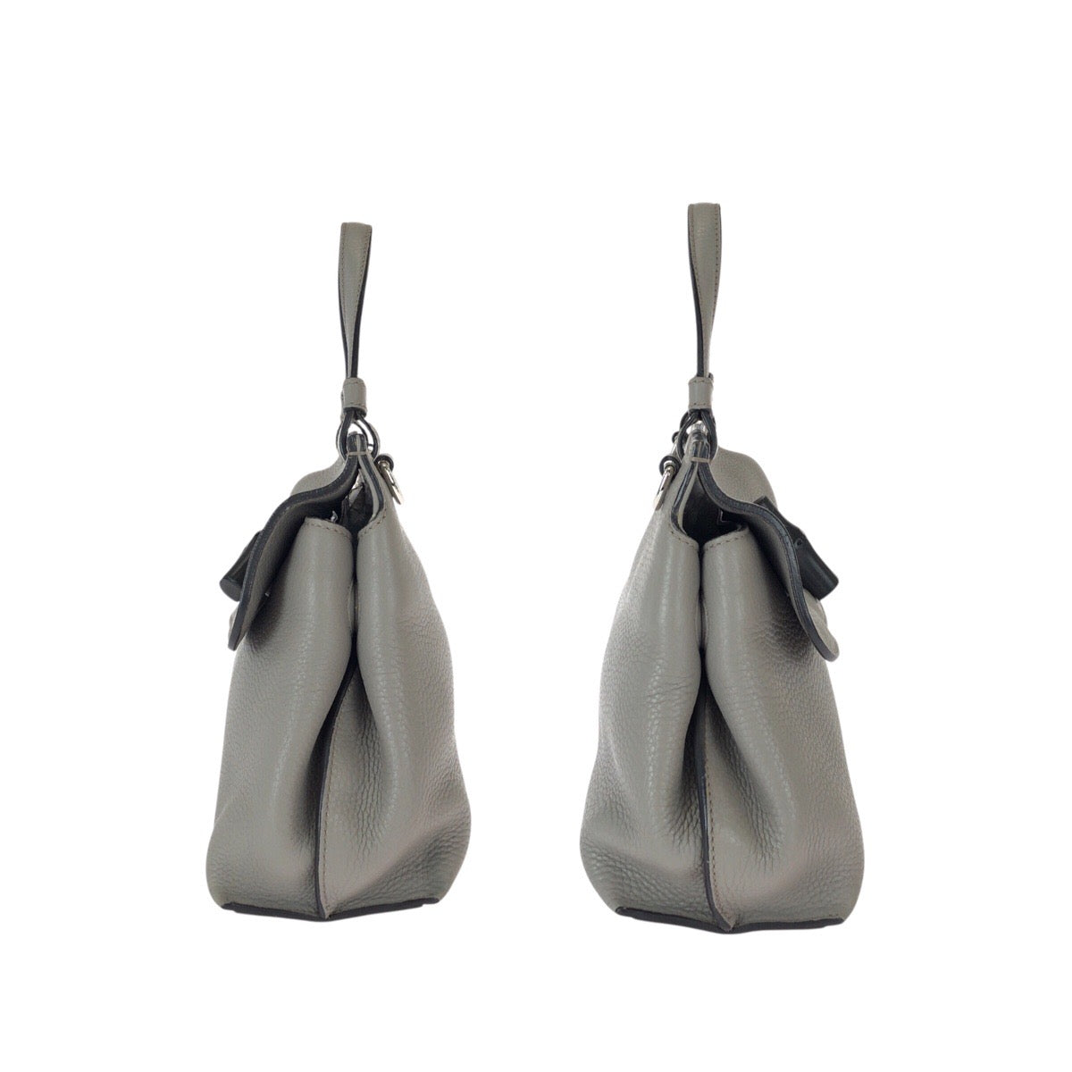 23118
GUCCI グッチ バンブー デイリー 2way グレー シルバー金具 レザー 370831 ショルダーバッグ ハンドバッグ レディース ABP63