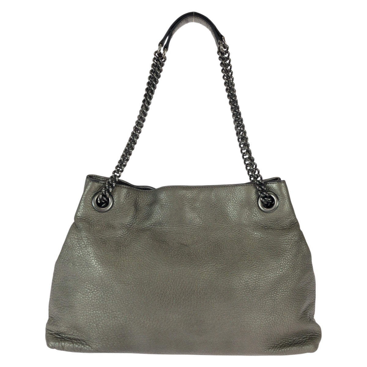 23121
GUCCI グッチ ソーホー タッセル グレー ガンメタ金具 レザー 308982 チェーンショルダーバッグ トートバッグ レディース AB64