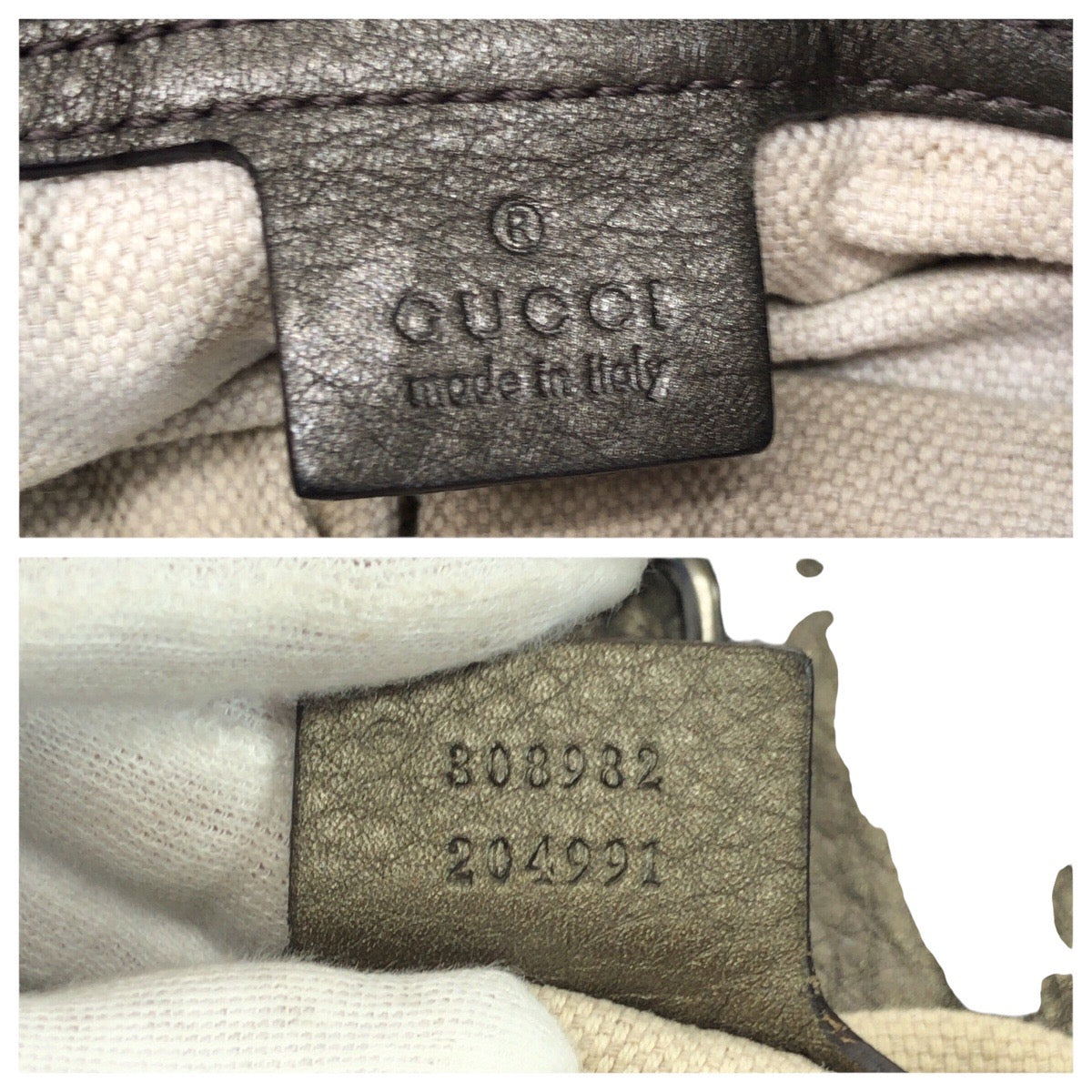 23121
GUCCI グッチ ソーホー タッセル グレー ガンメタ金具 レザー 308982 チェーンショルダーバッグ トートバッグ レディース AB64