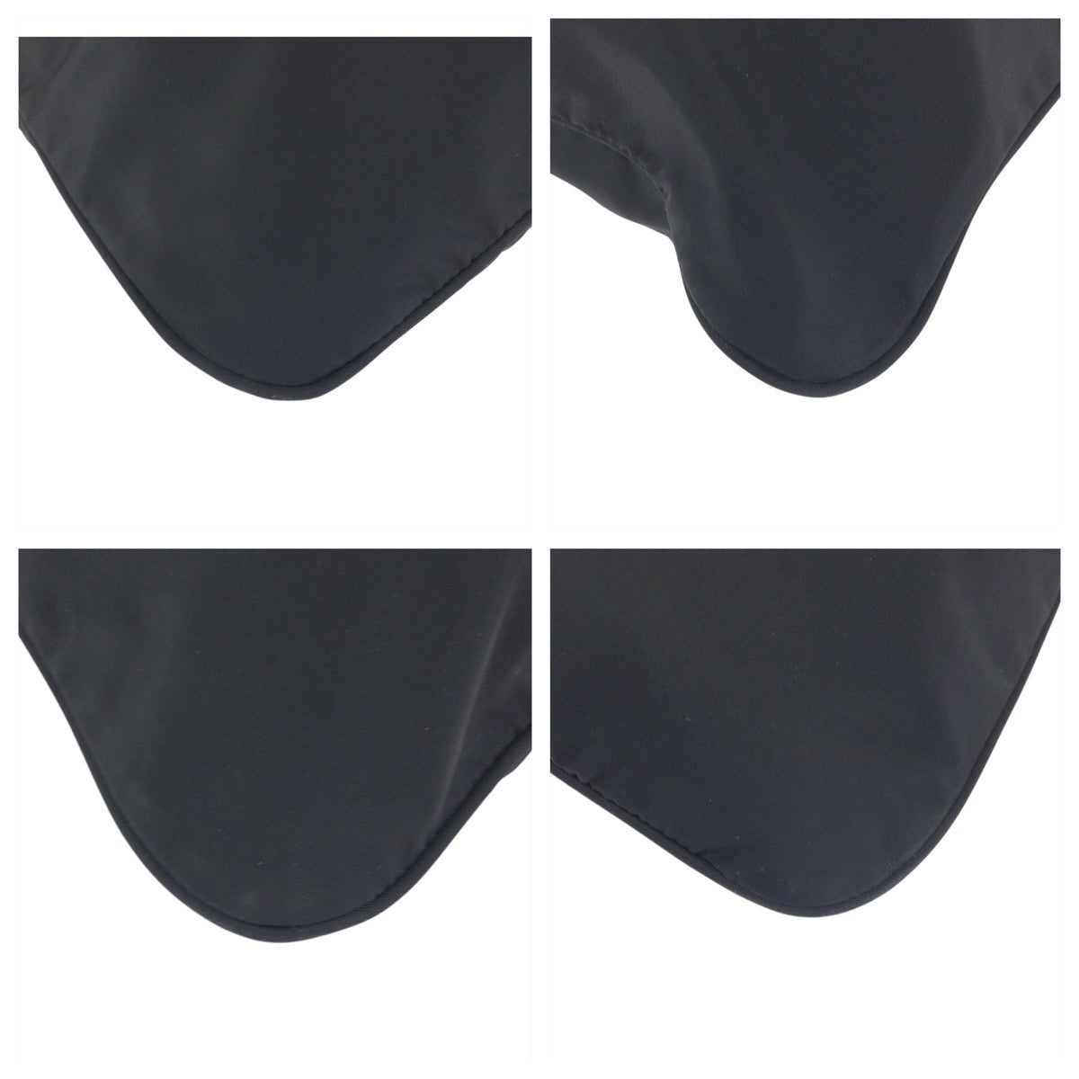 23122
PRADA プラダ テスート 三角ロゴプレート ブラック 黒 シルバー金具 ナイロン ショルダーバッグ ポシェット メンズ ABP42