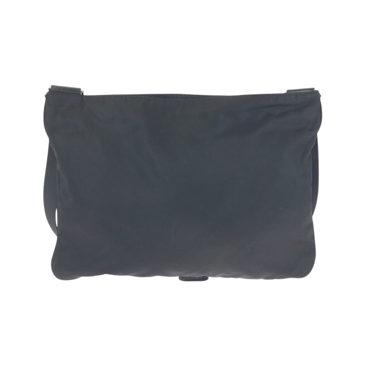 23122
PRADA プラダ テスート 三角ロゴプレート ブラック 黒 シルバー金具 ナイロン ショルダーバッグ ポシェット メンズ ABP42