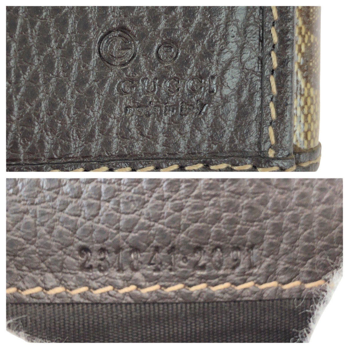 23124
GUCCI グッチ GGクリスタル ブラウン ゴールド金具 PVC / レザー 231841 長財布 ロングウォレット レディース A35