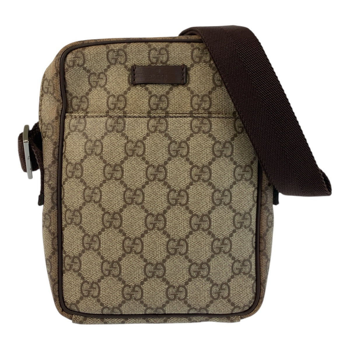 23125
GUCCI グッチ ベージュ ブラウン GGスプリームキャンバス 122754 ショルダーバッグ ポシェット レディース AB35