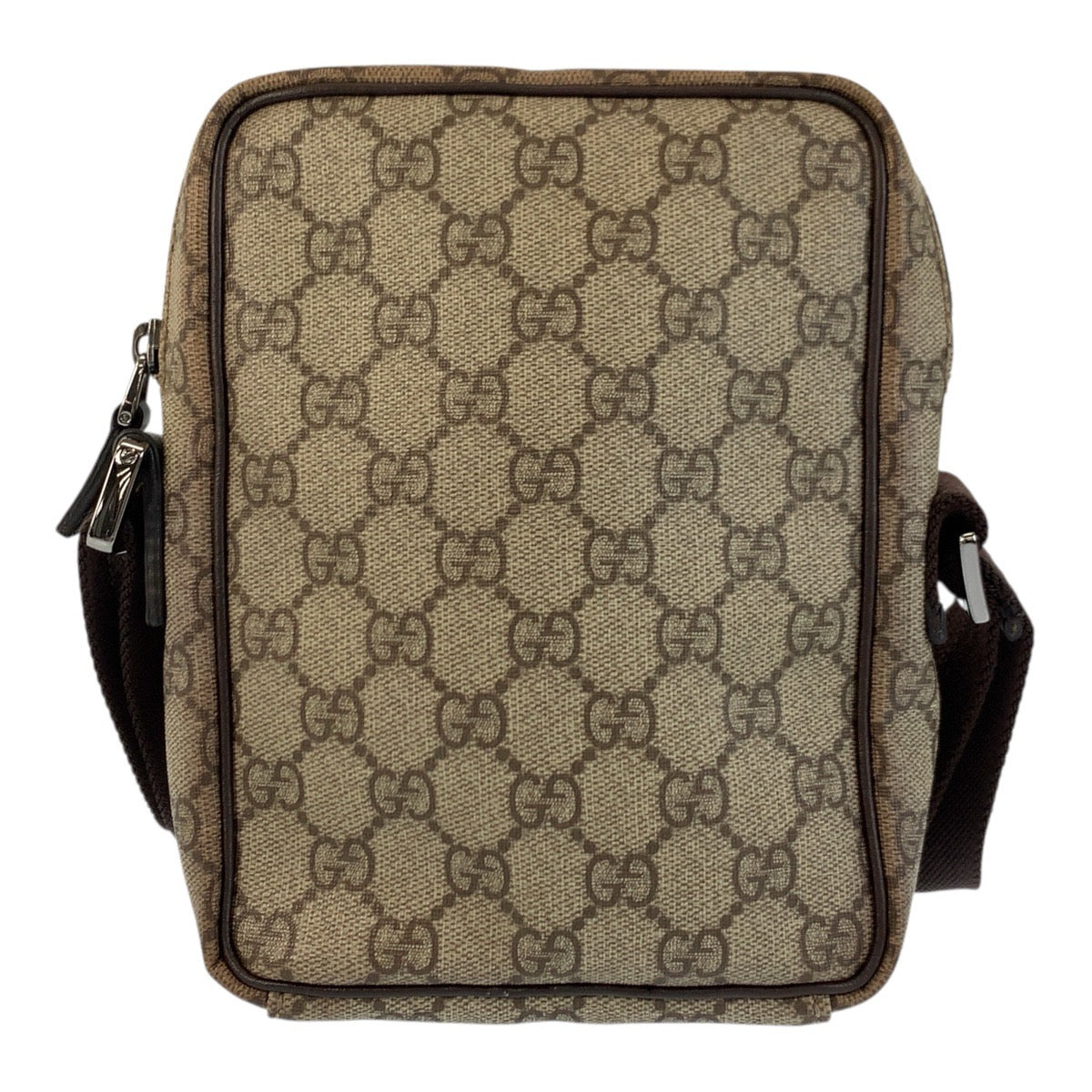 23125
GUCCI グッチ ベージュ ブラウン GGスプリームキャンバス 122754 ショルダーバッグ ポシェット レディース AB35