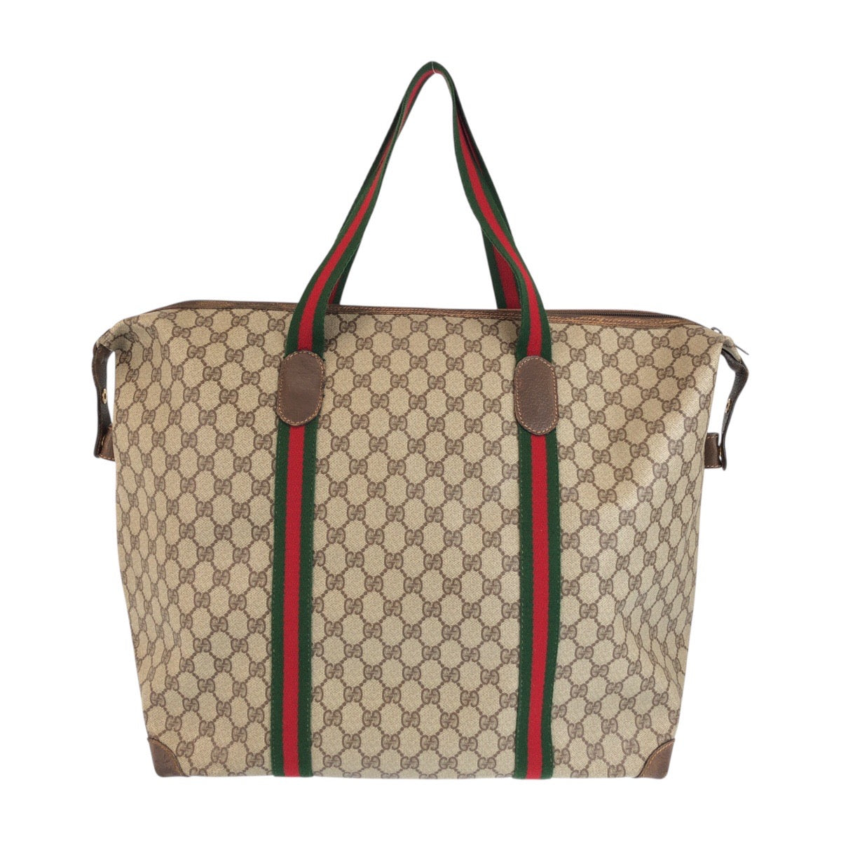 23132
GUCCI グッチ ヴィンテージ シェリーライン ベージュ ブラウン ゴールド金具 GGスプリームキャンバス / レザー 012 39 6211 ボストンバッグ ショルダーバッグ レディース ABP46
