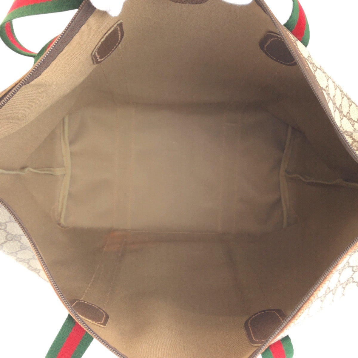 23132
GUCCI グッチ ヴィンテージ シェリーライン ベージュ ブラウン ゴールド金具 GGスプリームキャンバス / レザー 012 39 6211 ボストンバッグ ショルダーバッグ レディース ABP46