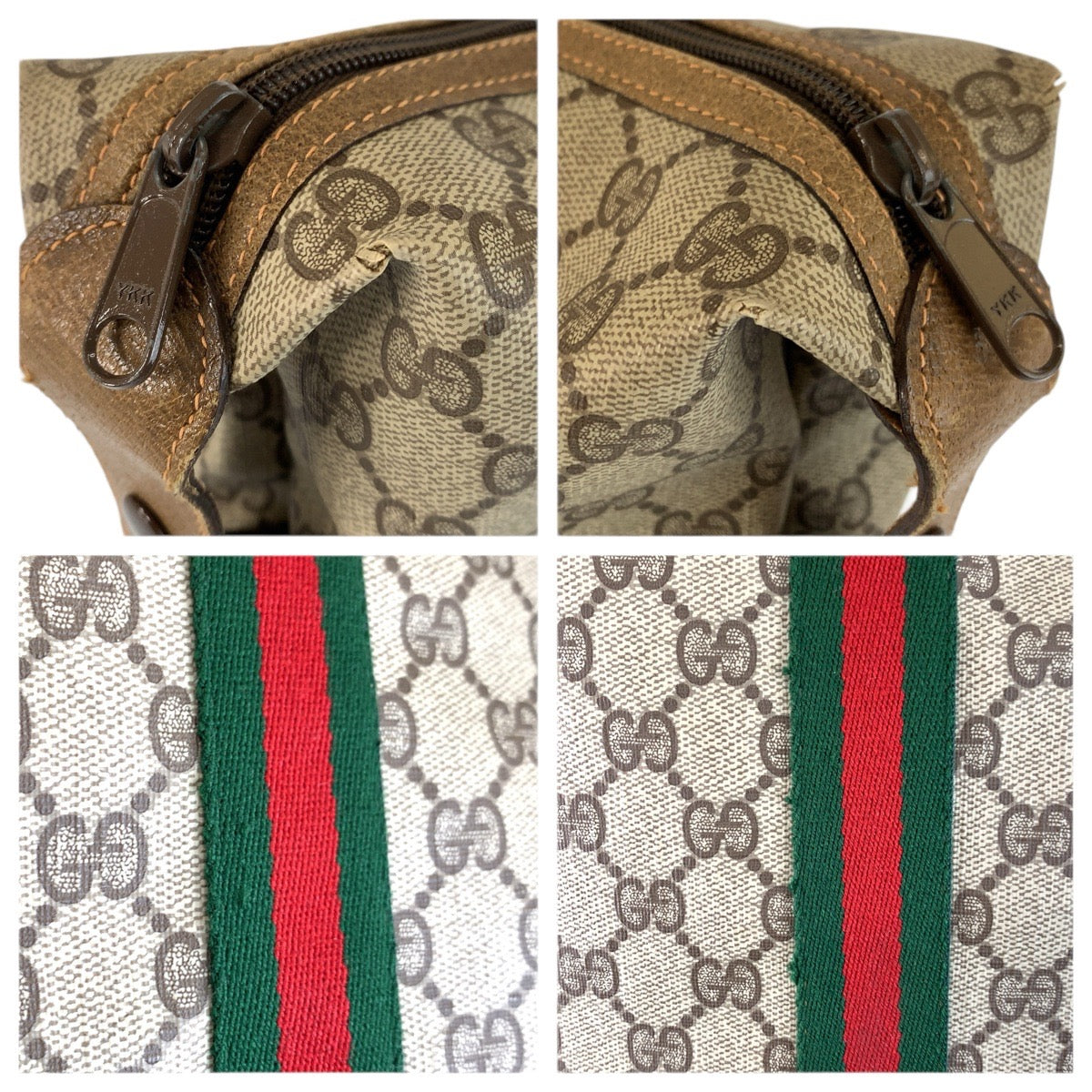 23133
GUCCI グッチ ヴィンテージ シェリーライン ベージュ ブラウン GGスプリームキャンバス 89 19 012 ボストンバッグ トートバッグ レディース ABP50