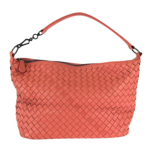 23136
BOTTEGAVENETA ボッテガヴェネタ イントレチャート ピンク サーモンピンク レザー 239988 V0016 6570 ショルダーバッグ ハンドバッグ レディース ABP85