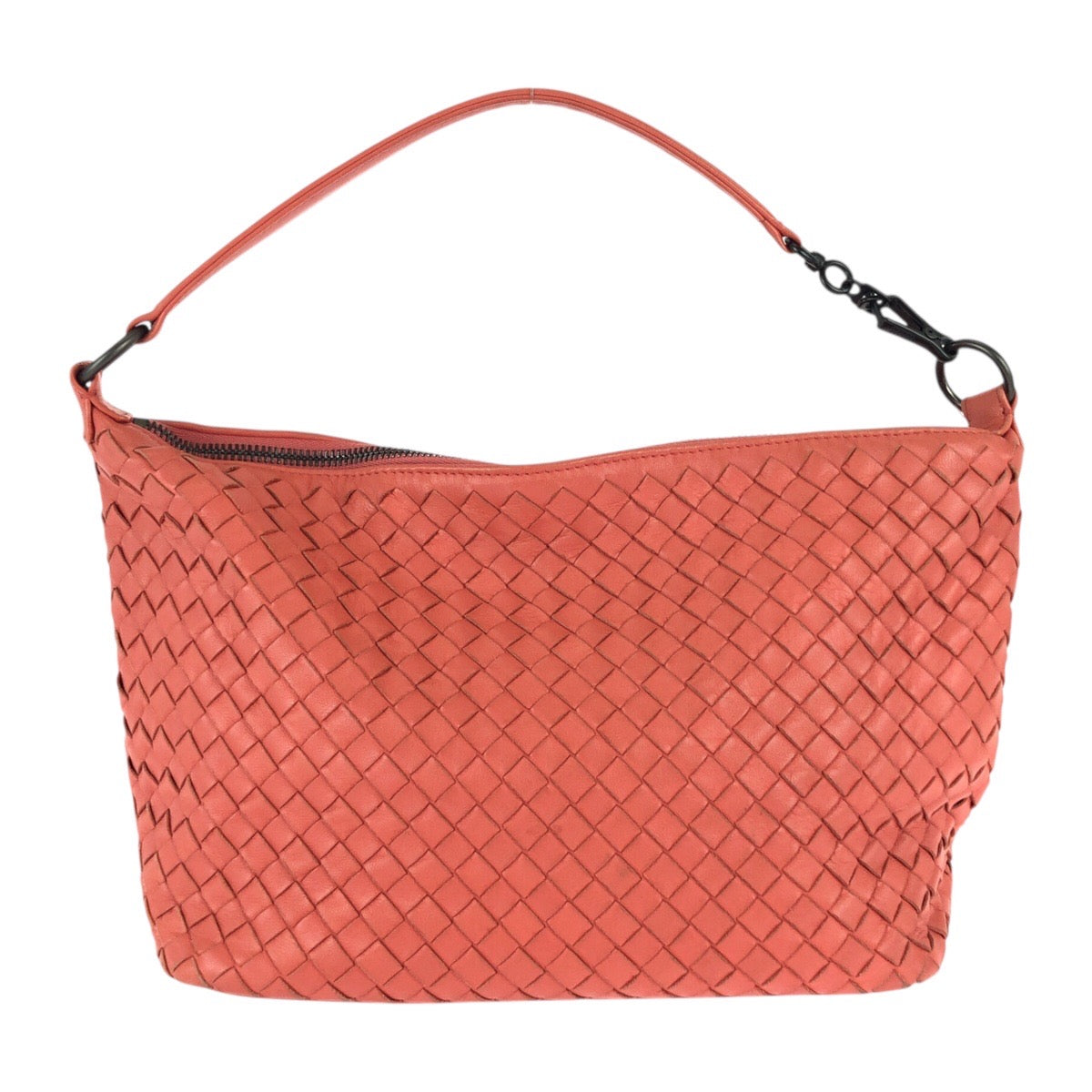 23136
BOTTEGAVENETA ボッテガヴェネタ イントレチャート ピンク サーモンピンク レザー 239988 V0016 6570 ショルダーバッグ ハンドバッグ レディース ABP85
