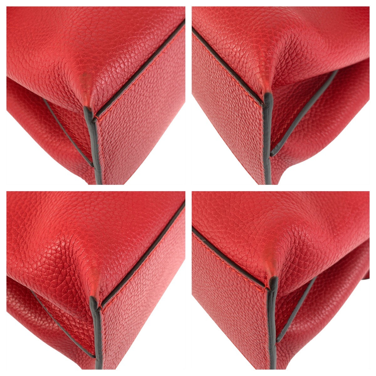 23139
GUCCI グッチ バンブー デイリー レッド ブラック レザー 370831 ハンドバッグ レディース ABP42