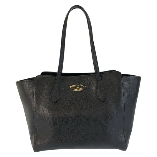 23140
GUCCI グッチ スウィング ブラック 黒 レザー 354408 トートバッグ ショルダーバッグ レディース ABP44