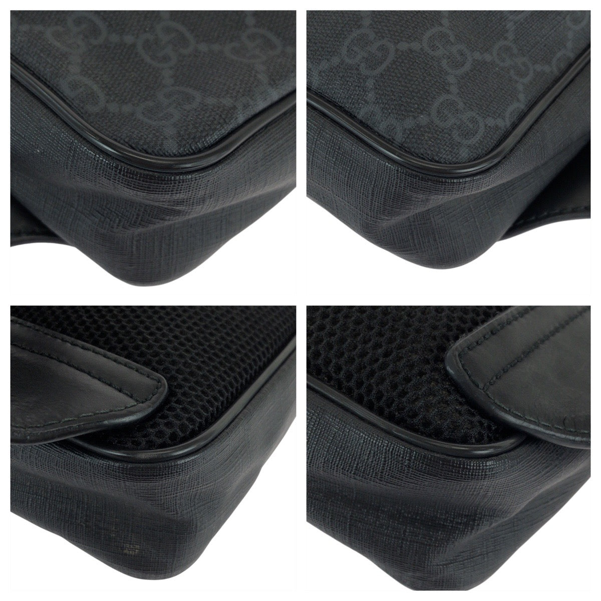 23141
GUCCI グッチ シェリーライン ブラック 黒 グレー シルバー金具 GGスプリームキャンバス / レザー 474293 ボディバッグ バムバッグ ショルダーバッグ ウエストポーチ メンズ AB58