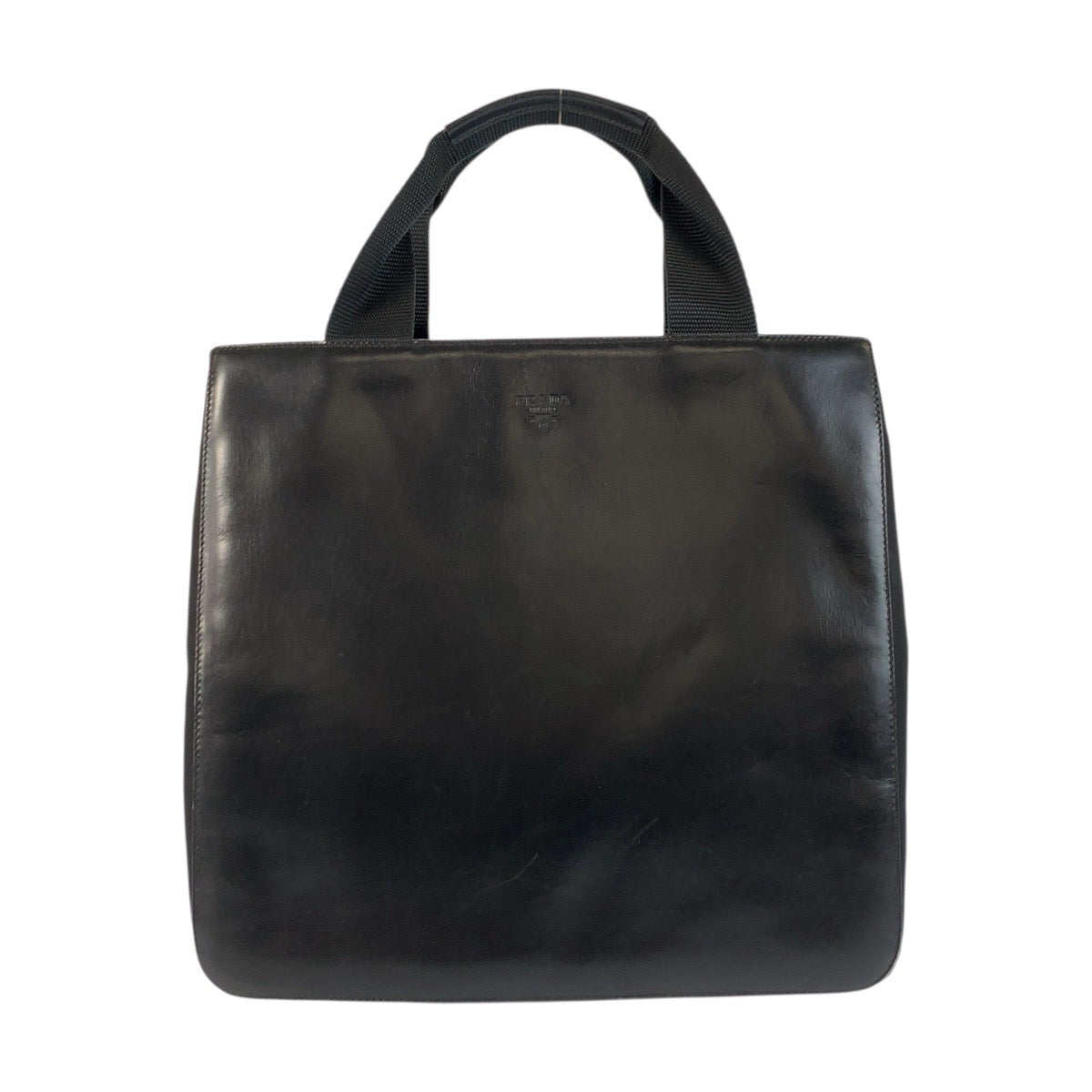 23142
PRADA プラダ テスート ブラック 黒 シルバー金具 レザー / ナイロン ハンドバッグ トートバッグ レディース ABP36