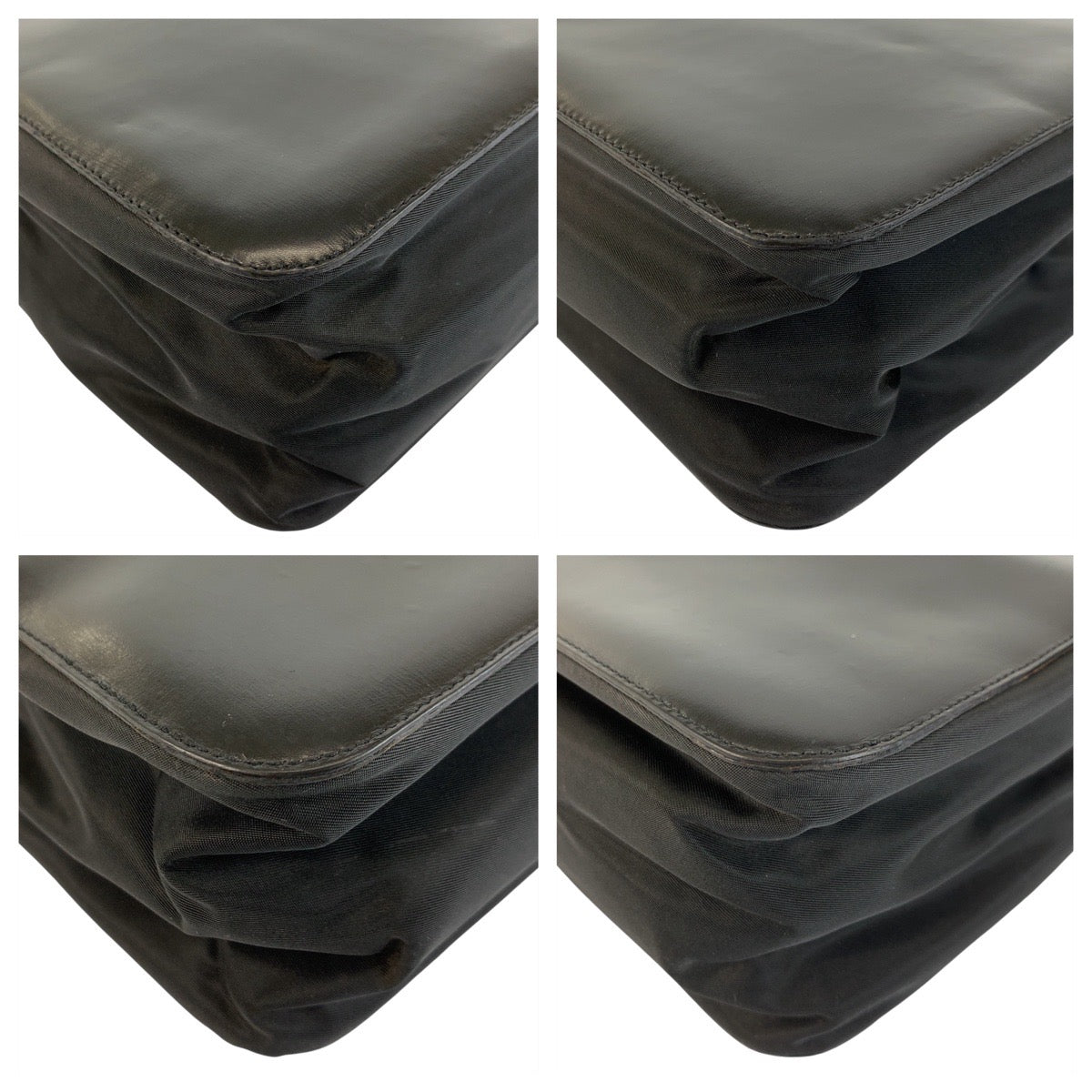 23142
PRADA プラダ テスート ブラック 黒 シルバー金具 レザー / ナイロン ハンドバッグ トートバッグ レディース ABP36