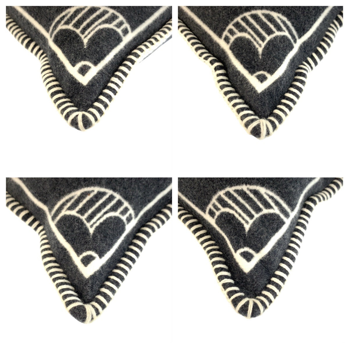 23146
LOUIS VUITTON ルイヴィトン モノグラム シャドウ ブラック 黒 グレー ウール / カシミヤ / ポリエステル M79361 インテリア クッション 男女兼用 レディース A55