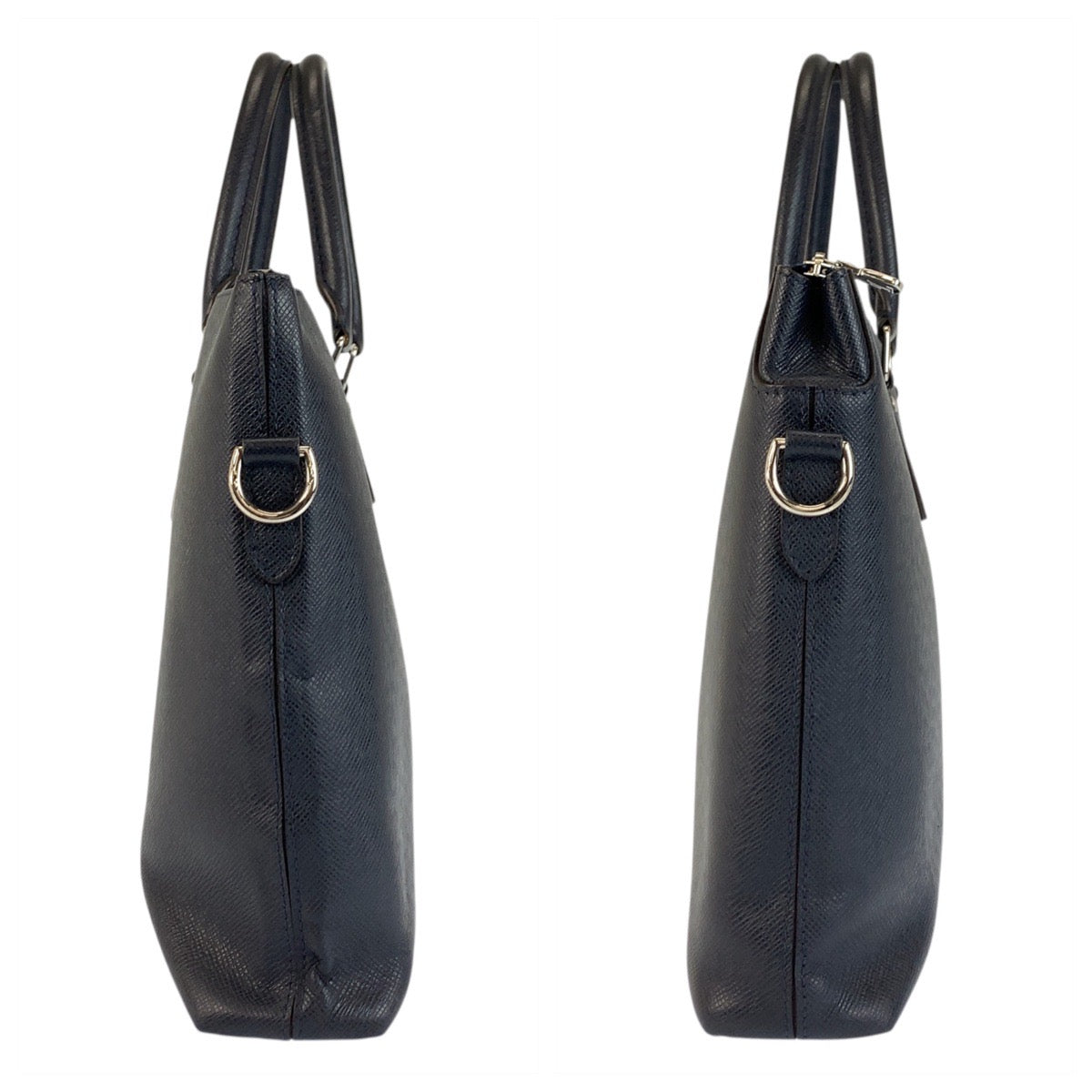 23147
LOUIS VUITTON ルイヴィトン タイガ アントン オセアン ネイビー シルバー金具 レザー M34401 ビジネスバッグ ブリーフケース メンズ A60