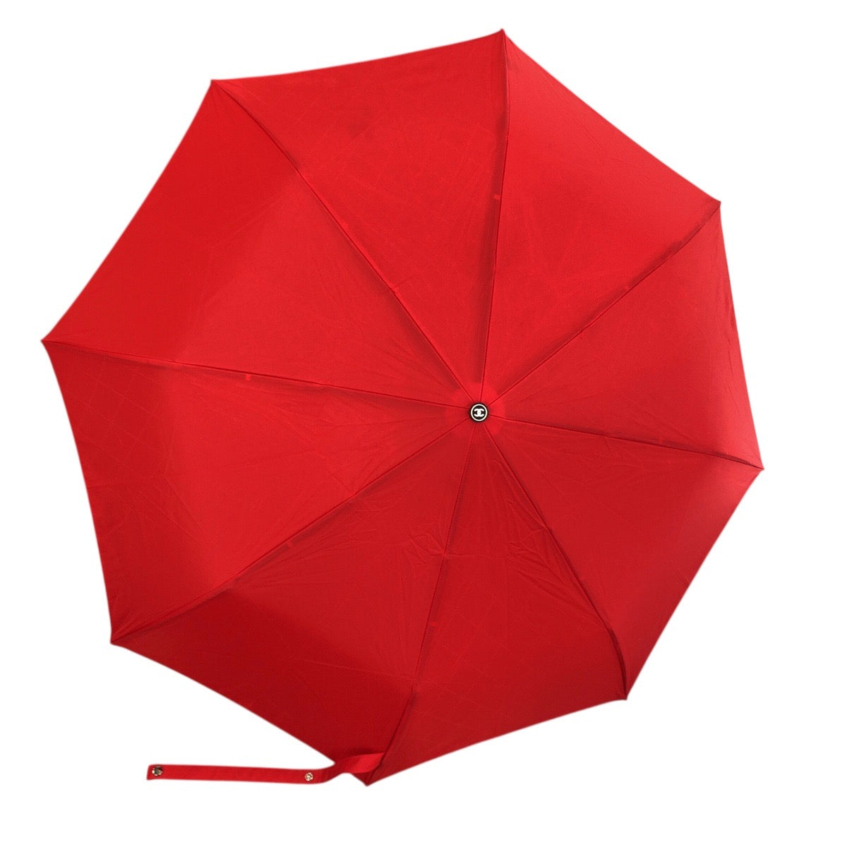 23148
CHANEL シャネル ココマーク マトラッセ レッド シルバー金具 ポリアミド / ポリエステル 傘 折りたたみ傘 晴雨兼用 レディース A58