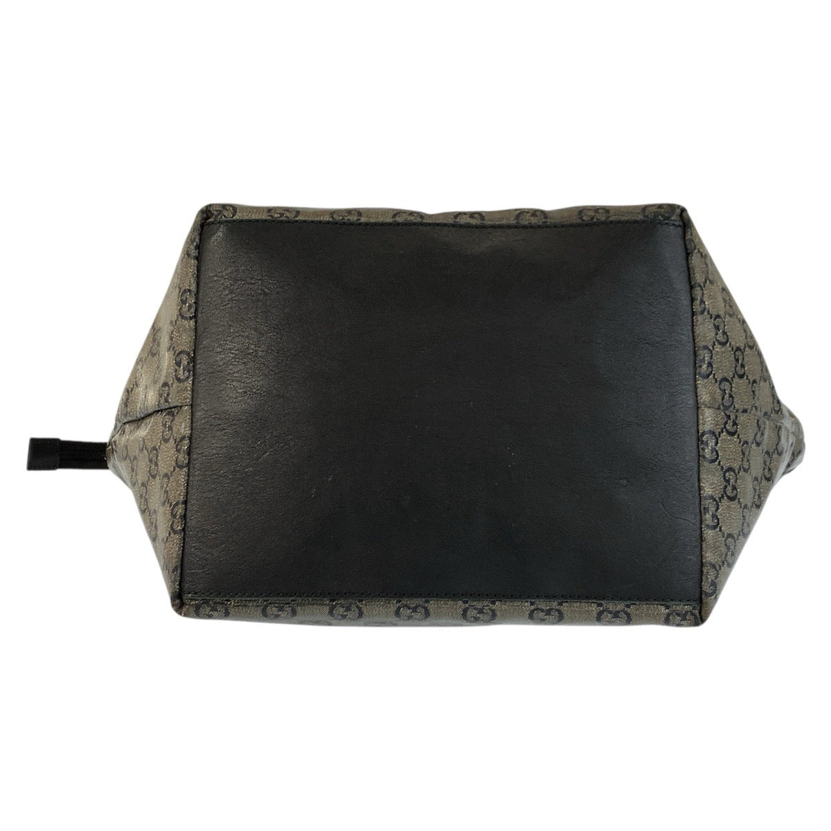 23151
GUCCI グッチ GGクリスタル グレー ブラック 黒 PVC 131230 トートバッグ ショルダーバッグ レディース AB34