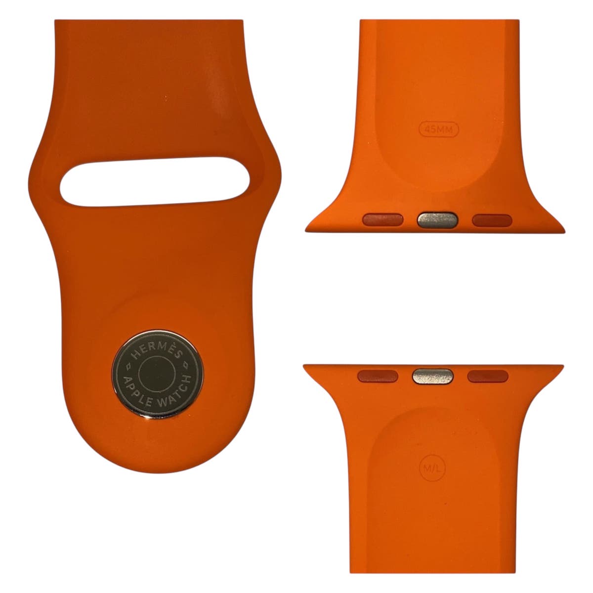 23153
HERMES エルメス スポーツバンド オレンジ ラバー アップルウォッチバンド 45mm レディース A15