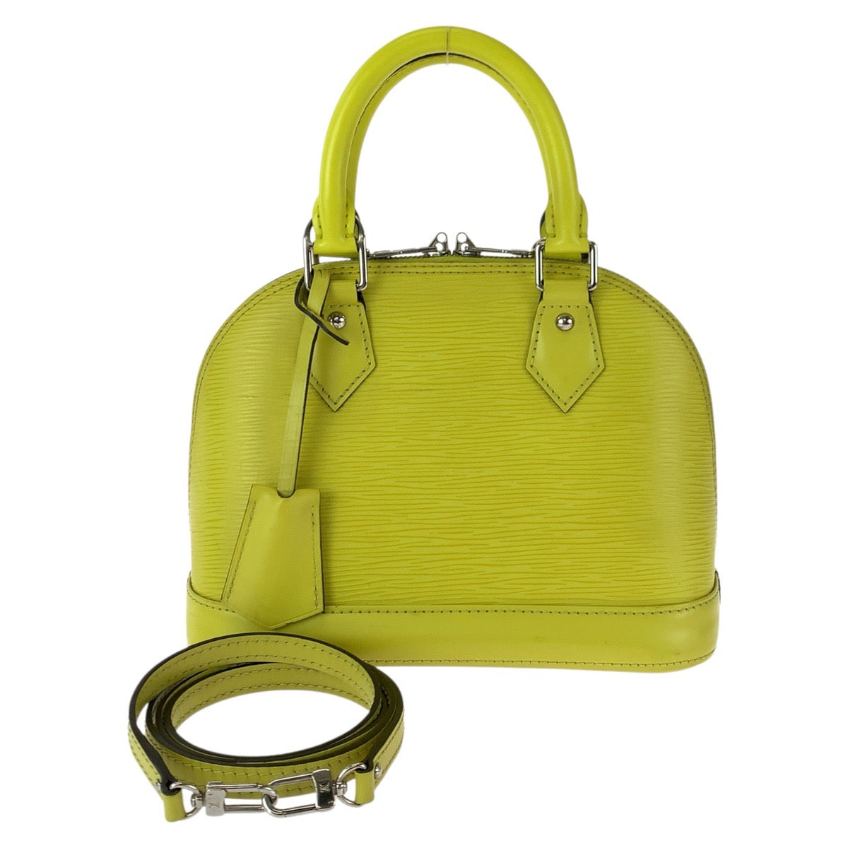 23156
LOUIS VUITTON ルイヴィトン エピ アルマBB 2way イエロー シルバー金具 レザー M57446 ハンドバッグ ショルダーバッグ レディース ABP82