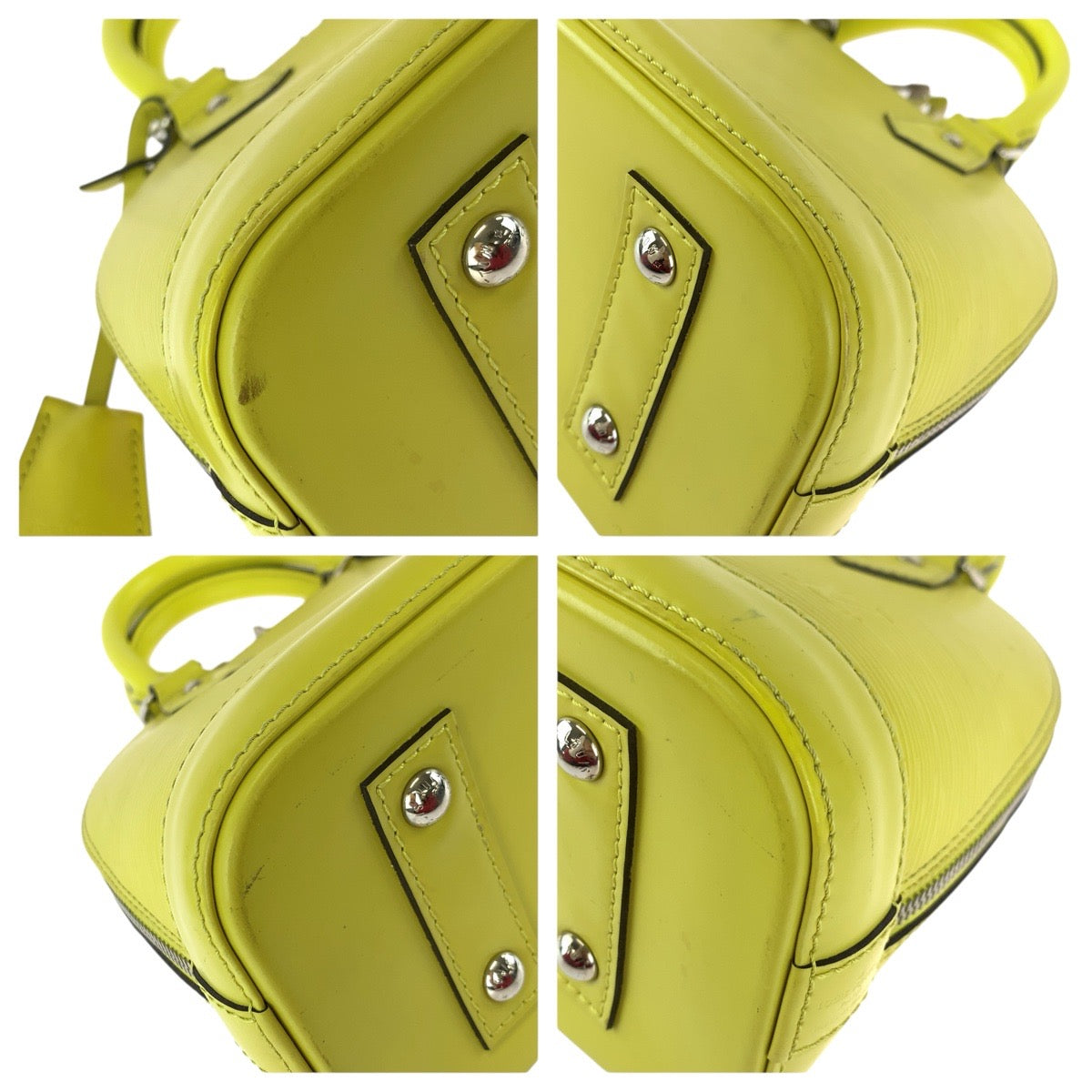 23156
LOUIS VUITTON ルイヴィトン エピ アルマBB 2way イエロー シルバー金具 レザー M57446 ハンドバッグ ショルダーバッグ レディース ABP82