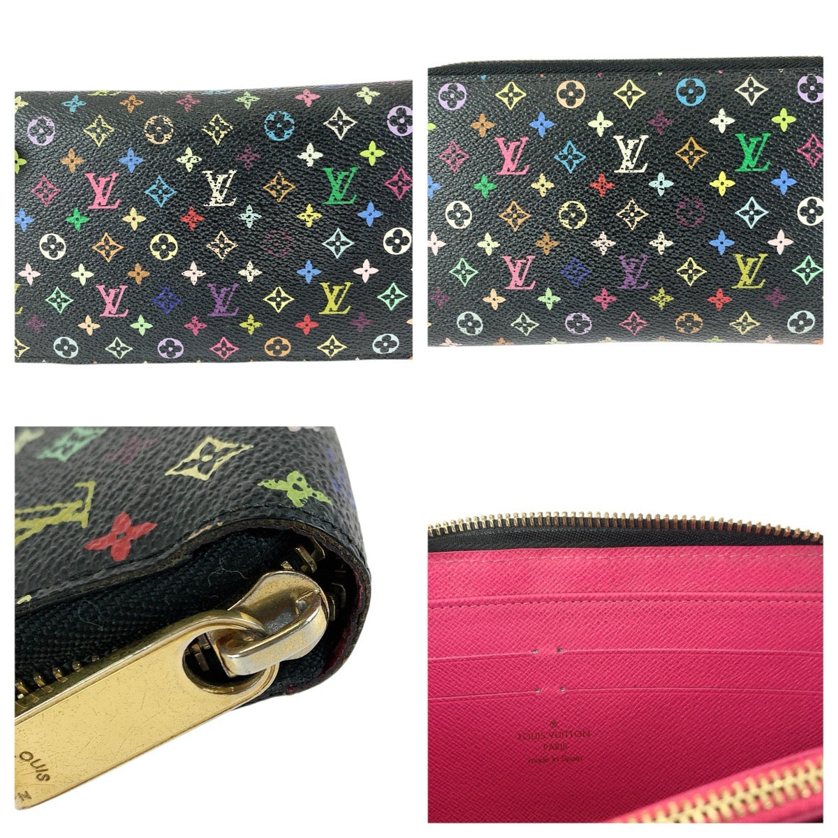 23157
LOUIS VUITTON ルイヴィトン モノグラム マルチカラー PVC M60243 長財布 ラウンドファスナー メンズ ABP56