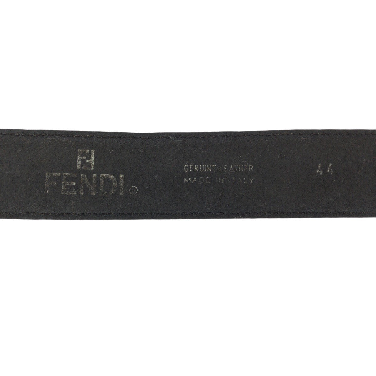 23169
FENDI フェンディ ズッカ FFロゴ サイズ44インチ ダークブラウン ゴールド金具 キャンバス / レザー ベルト レディース ABP20