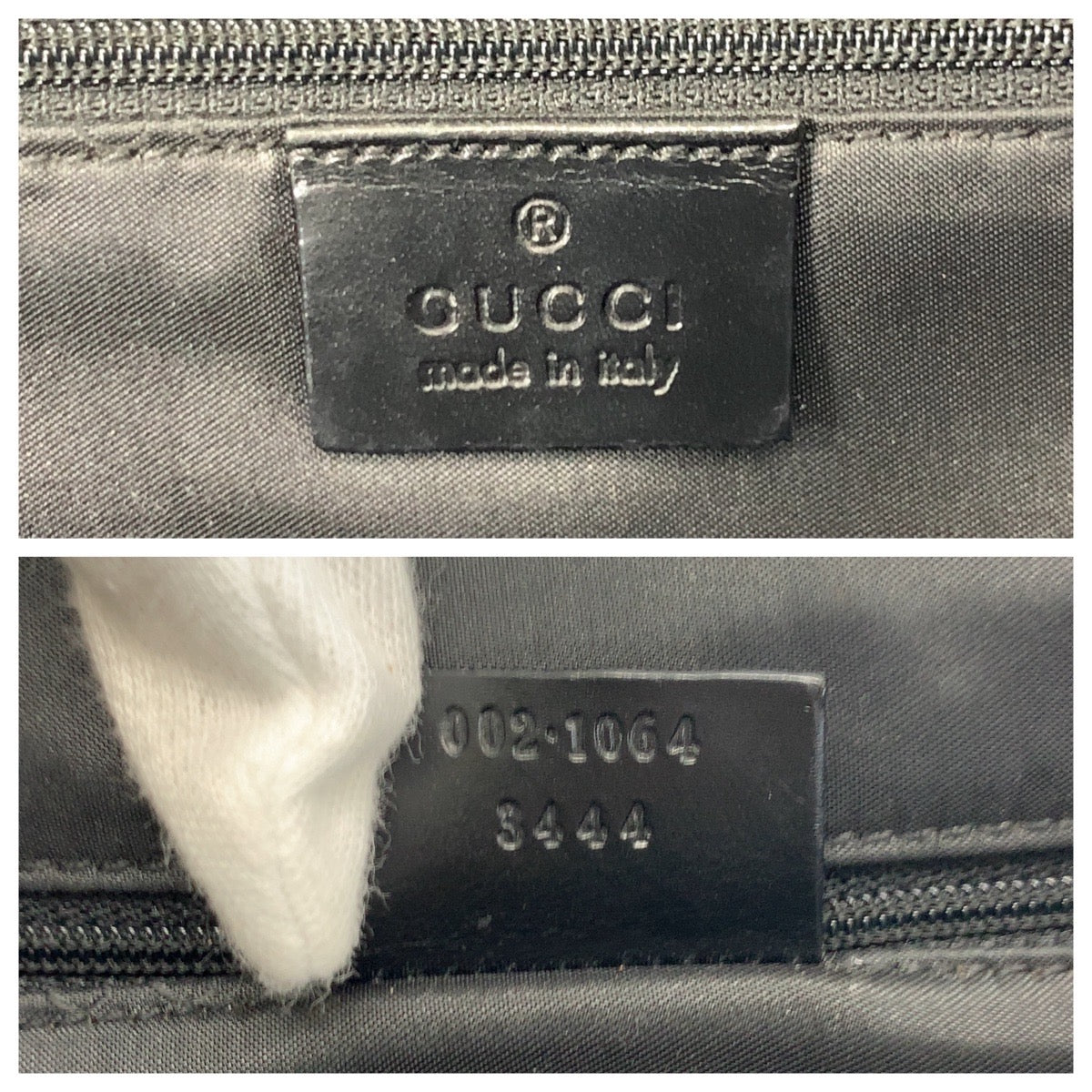 23170
GUCCI グッチ ジャッキー ブラック 黒 シルバー金具 GGキャンバス / レザー 002 1064 トートバッグ ハンドバッグ レディース ABP48