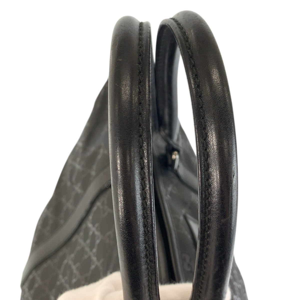 23173
GUCCI グッチ GGインプリメ ブラック 黒 PVC / レザー 201482 トートバッグ ボストンバッグ メンズ ABP56
