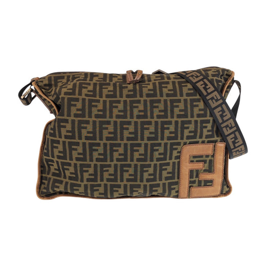 23178
FENDI フェンディ ズッカ ブラウン ダークブラウン ナイロン / レザー 7VA148 ショルダーバッグ メッセンジャーバッグ レディース ABP54