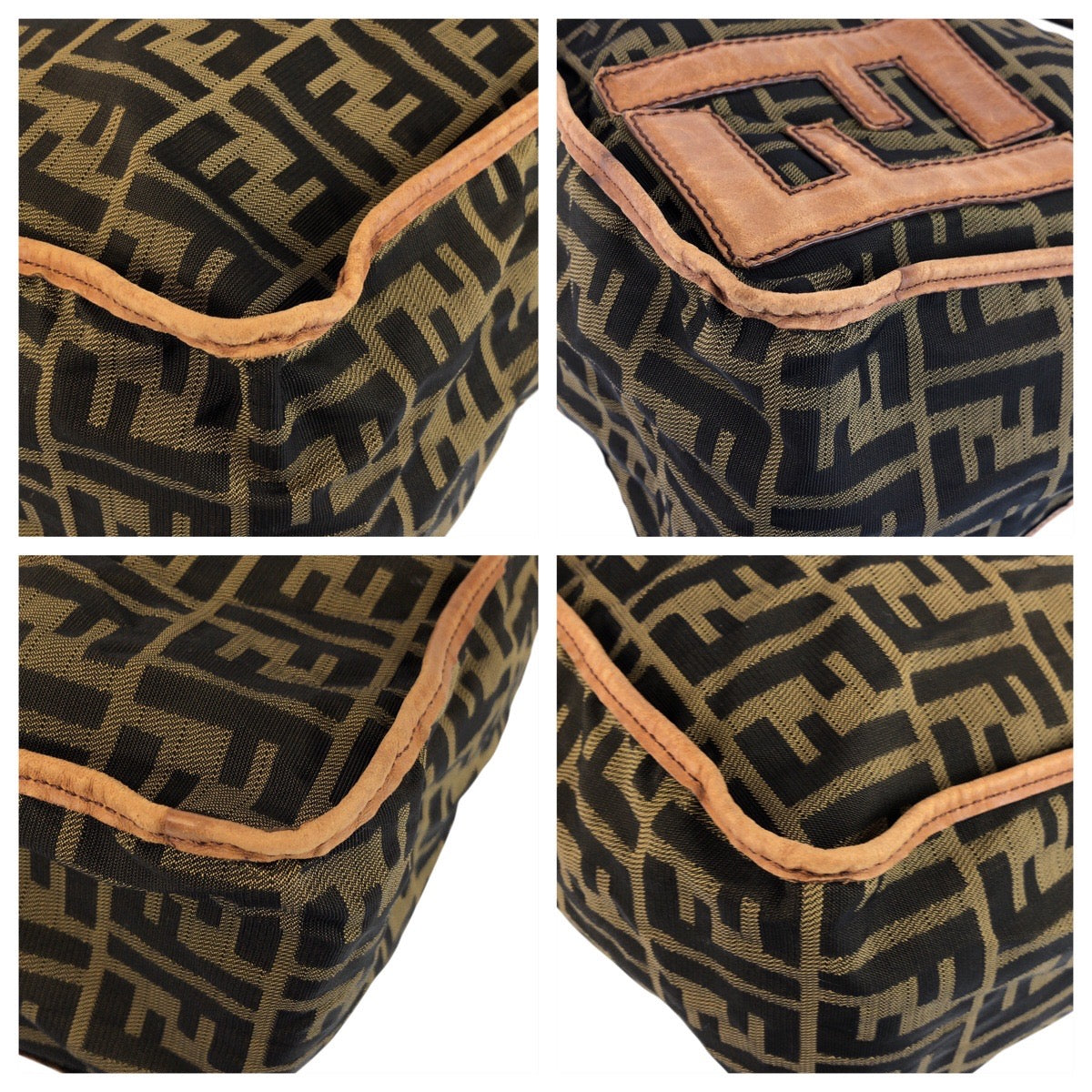 23178
FENDI フェンディ ズッカ ブラウン ダークブラウン ナイロン / レザー 7VA148 ショルダーバッグ メッセンジャーバッグ レディース ABP54