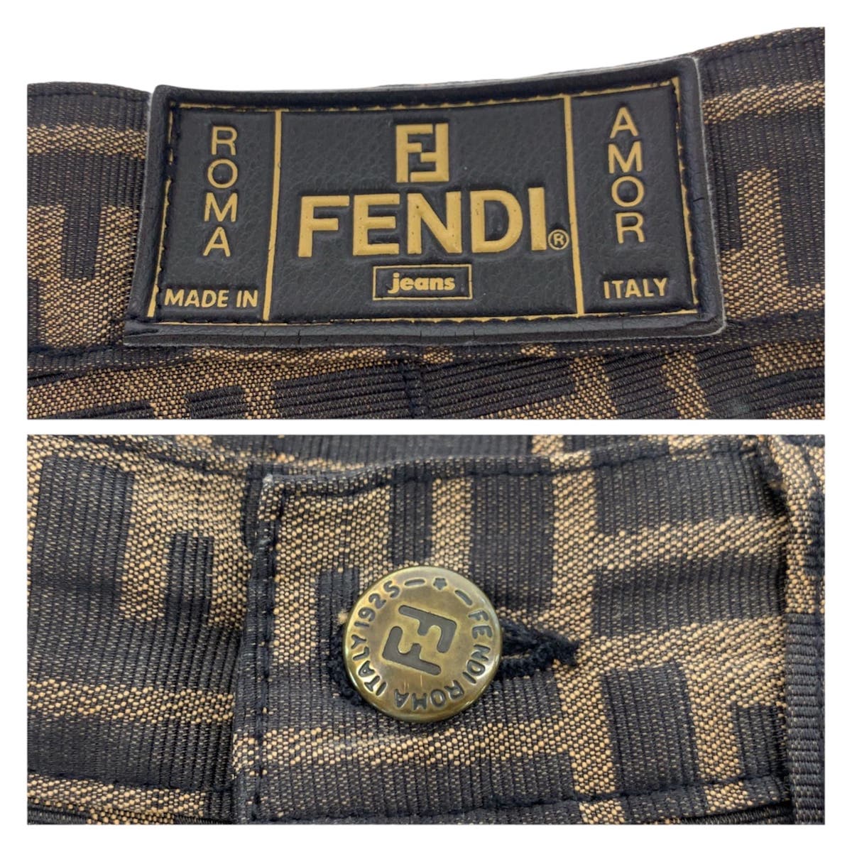 23183
FENDI フェンディ ズッカ サイズ29インチ ブラウン ポリエステル / コットン パンツ メンズ A28