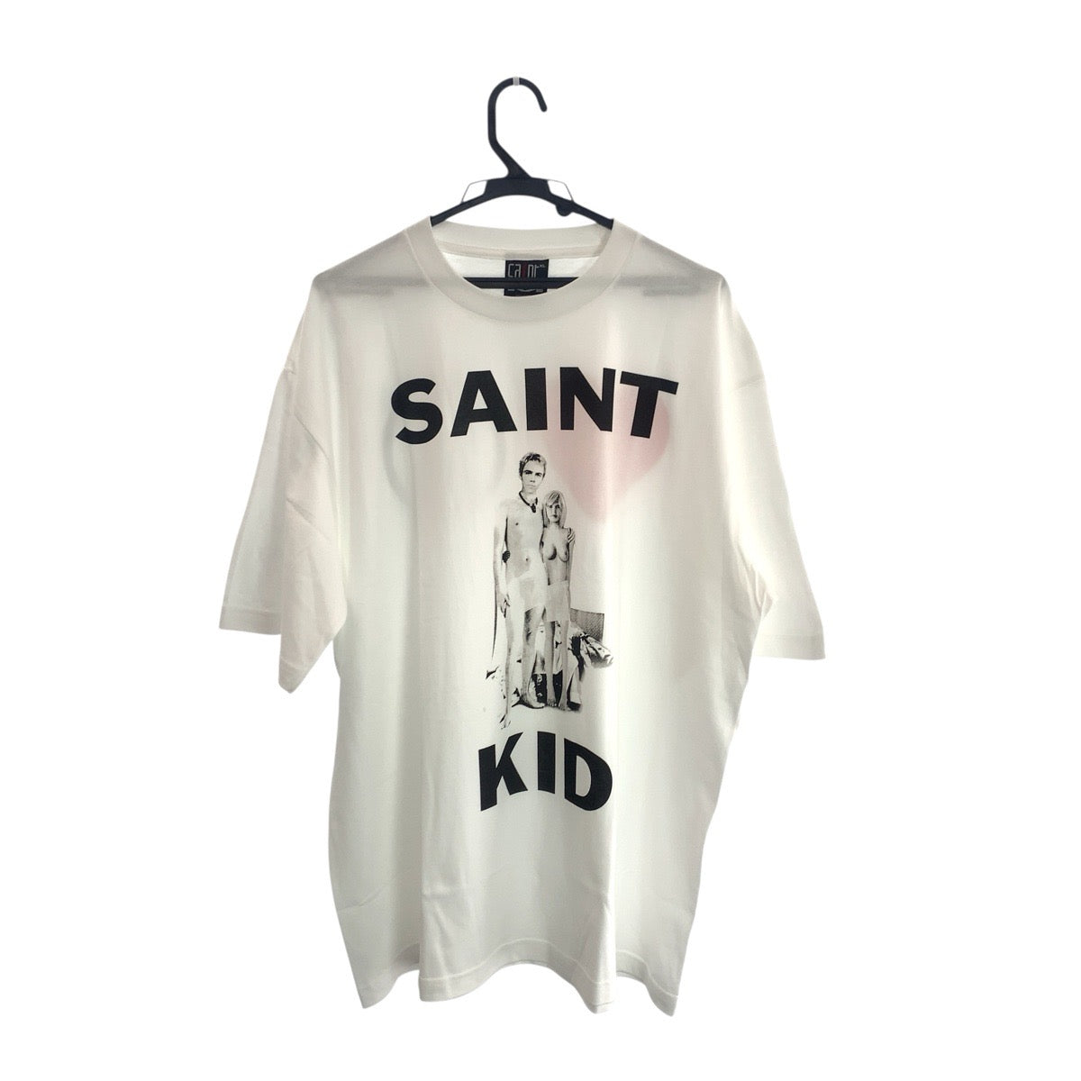 23185
SAINT Mxxxxxx セント マイケル サイズXL ホワイト ブラック レッド コットン SM-A23-0000-C31 半袖Ｔシャツ メンズ S21