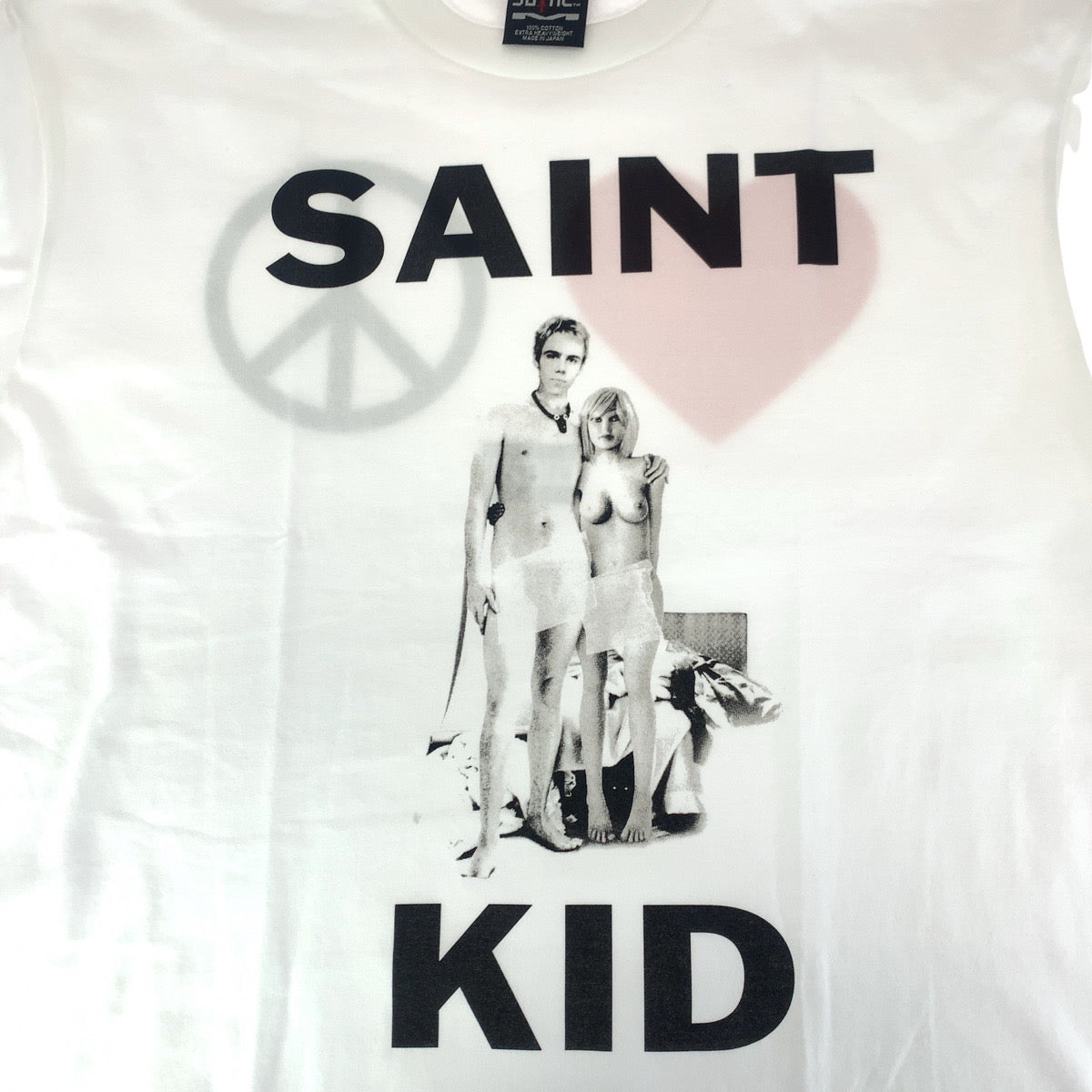 23185
SAINT Mxxxxxx セント マイケル サイズXL ホワイト ブラック レッド コットン SM-A23-0000-C31 半袖Ｔシャツ メンズ S21