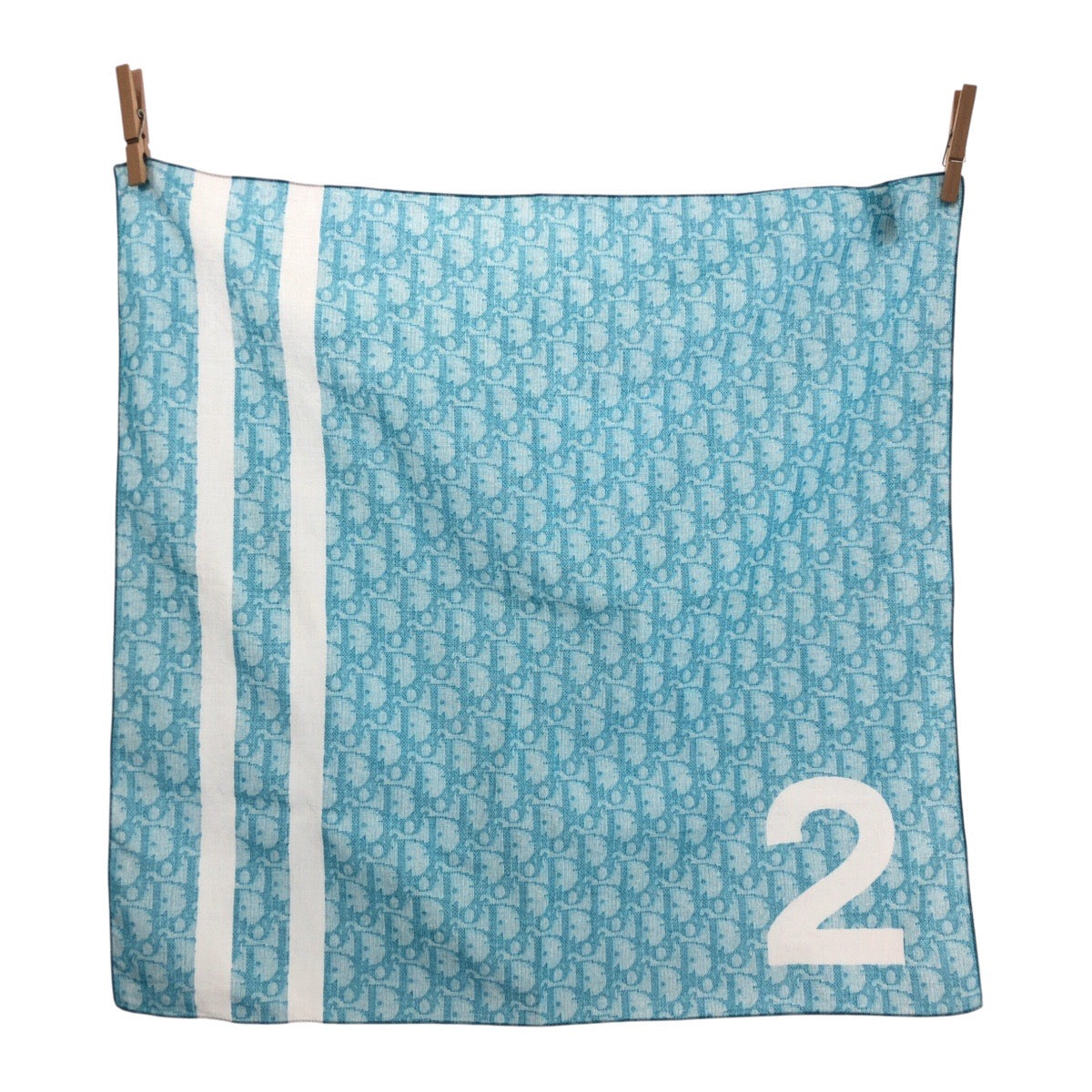 23186
Dior ディオール トロッター ブルー ライトブルー コットン スカーフ バンダナ レディース SA21